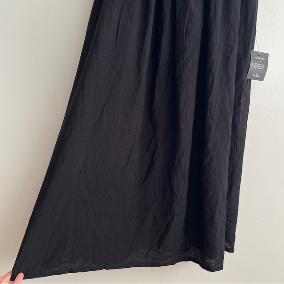 New Lulus Full Heart Black Smocked Midi Dress Formal Event Dressy Wedding Guest - Picture 10 of 14